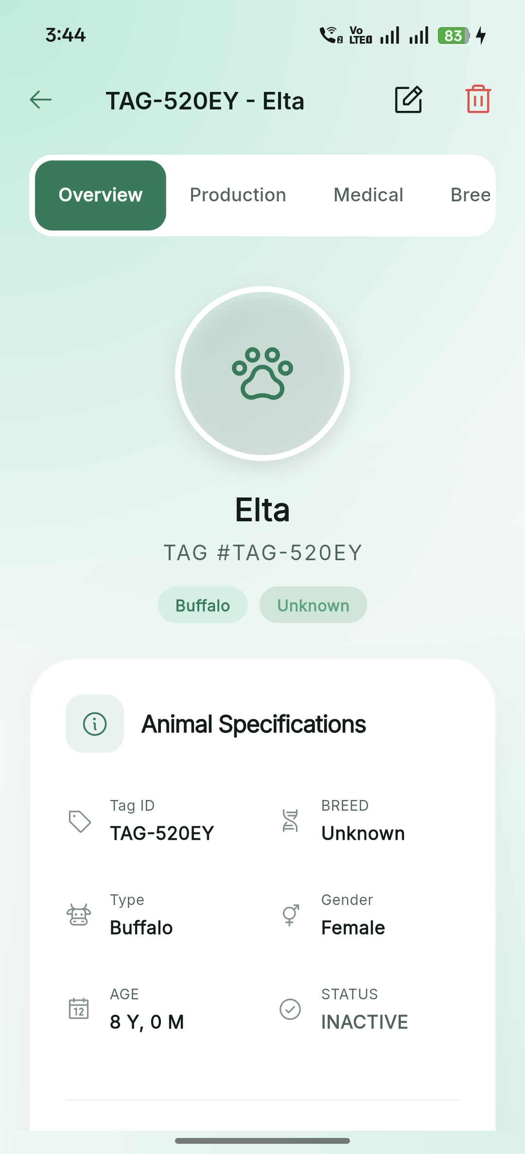 Animal Details