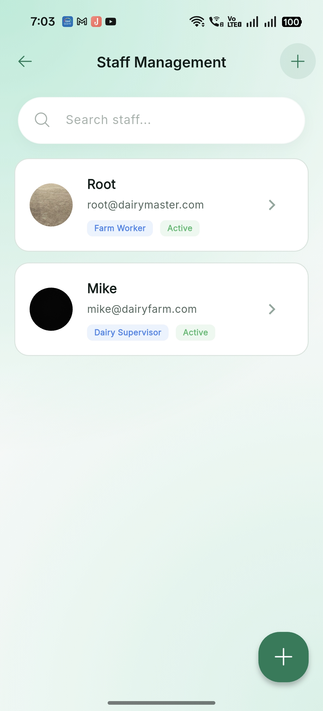 Staff List